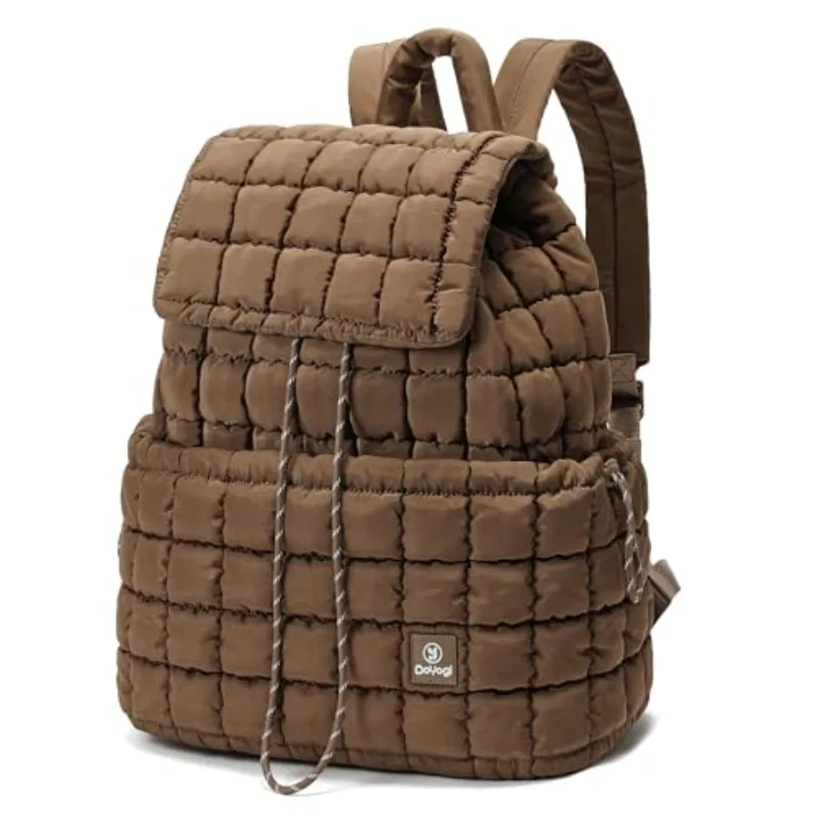 

Стеганый рюкзак для женщин: легкий, для путешествий, спортзала, походов, с уплотнением и утягивающим шнурком, повседневный, для прогулок