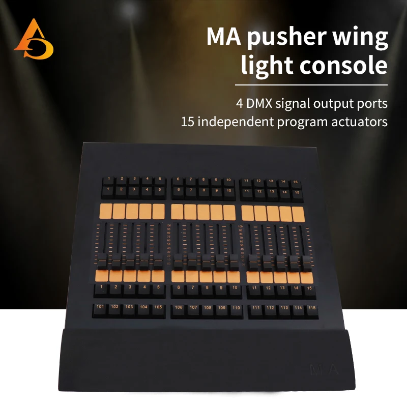 DMX 512 Console  MA Fader wing Console lighting controllerStage Lighting For LED Par Moving Head Spotlights DJ Console