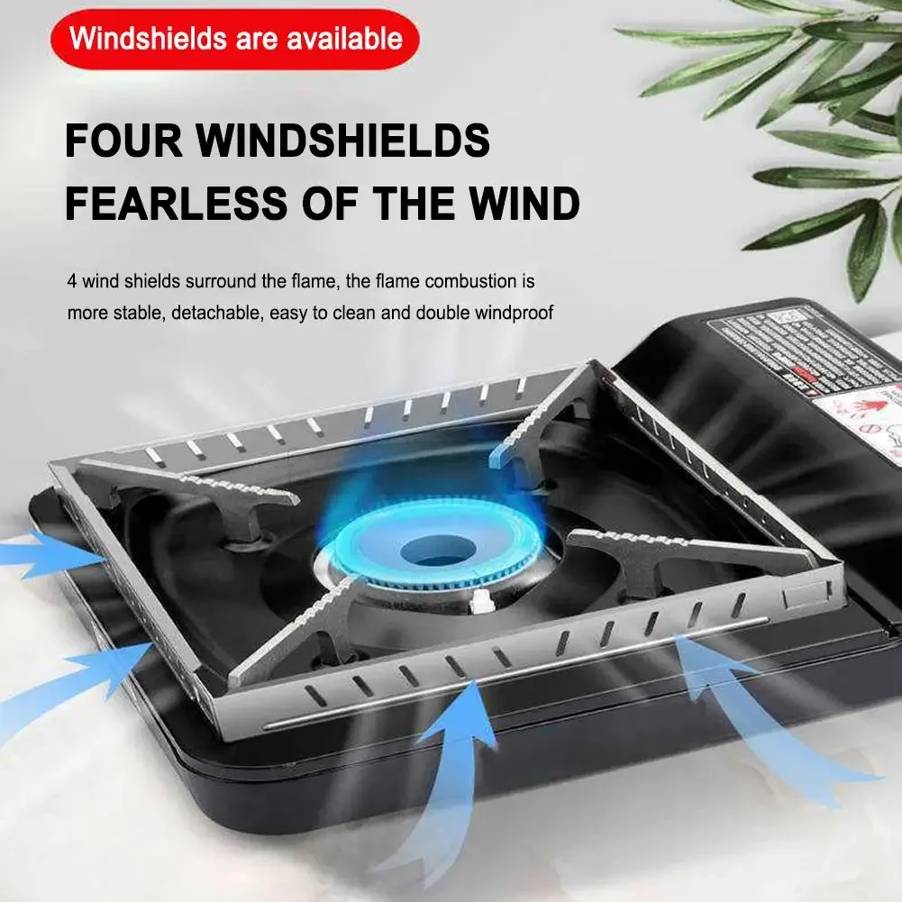 

Camping Stove Windscreen Detachable Camp Stove Windshield Stainless Steel Outdoor Wind Blocker Portable Cooking Accessories Bbl