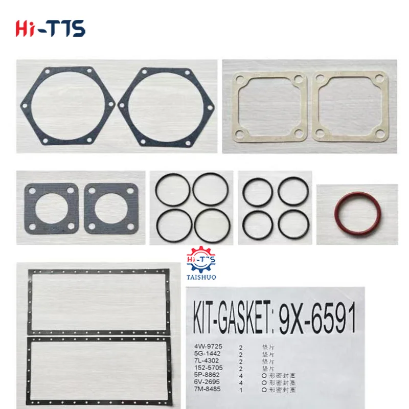 

Oil Cooler Gasket Kit 9x6598 9X6591 G3508 G3512 G3516 For CAT parts