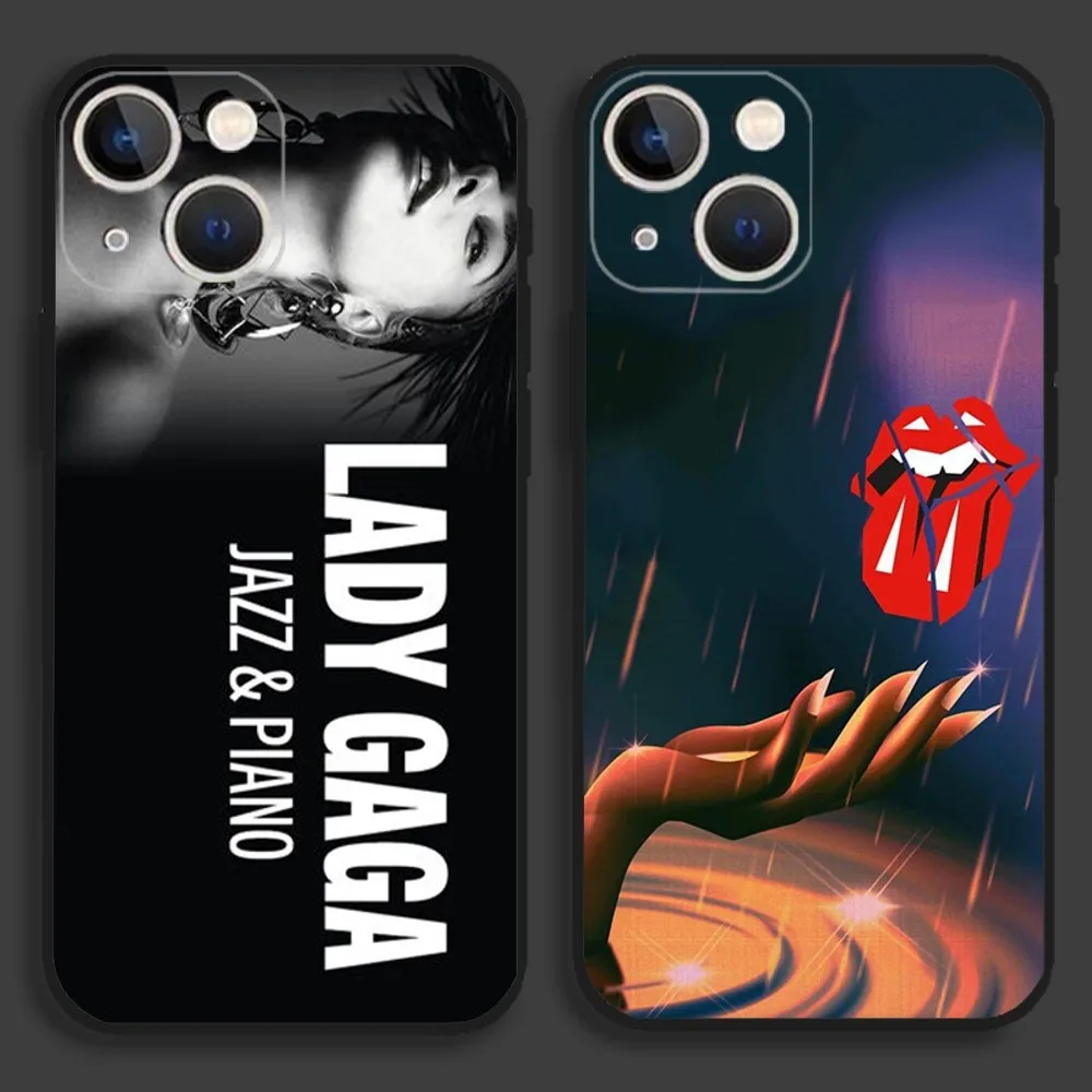 Singer L-Lady Gaga Phone Case For iPhone15,14,13,12,11,Pro,Max,Plus,Mini,X,XS,XR,8,7,6,S,Plus,SE Soft Black Case