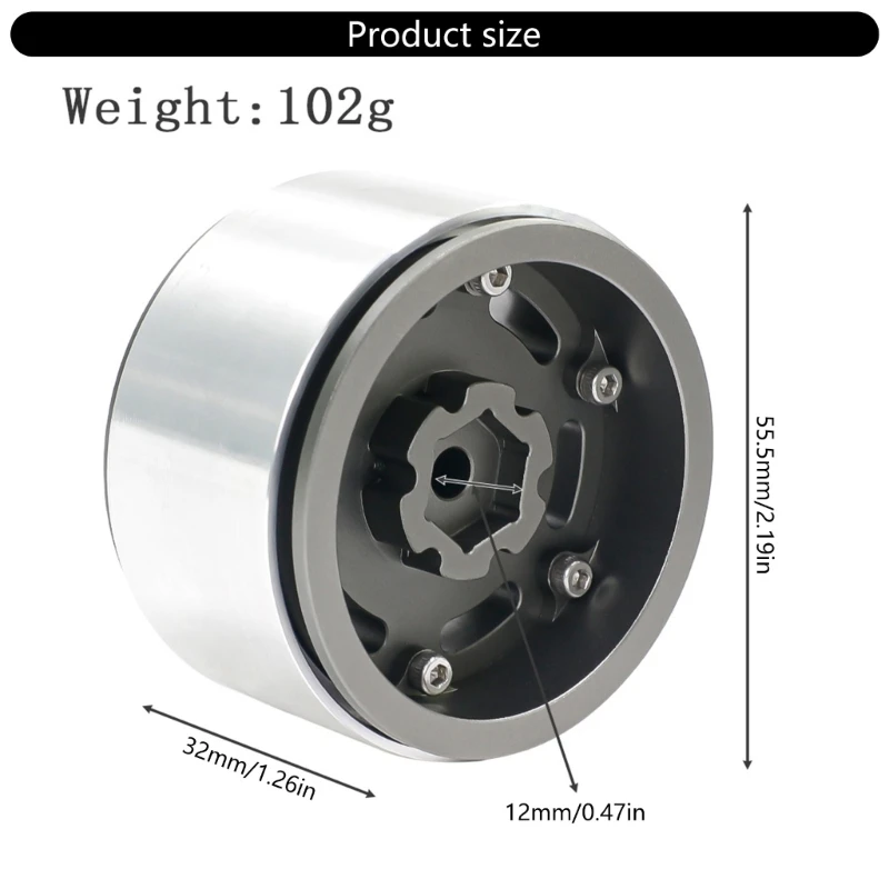 4 jantes roue télécommandées, outil jantes en métal pour fournitures modèles pour collectionneurs jouets