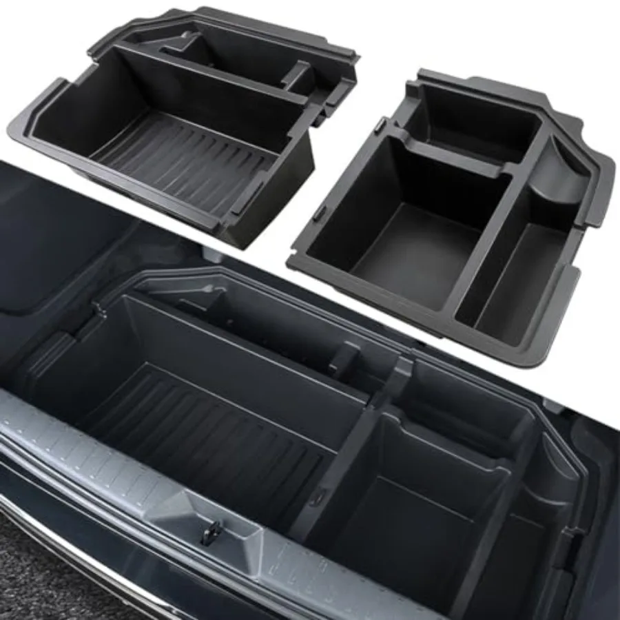 

2021-2026 Toyota Sienna Trunk Organizer Insert Cargo Rear Hatch Storage Box for Vehicle Interior Storage with Black Matte Finis
