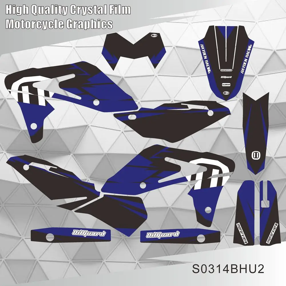 For HUSQVARNA SM610 SMR610 SM SMR 610 2005 2006 2007 2008 2009 2010 Graphics Decals Stickers Motorcycle Background Custom Number