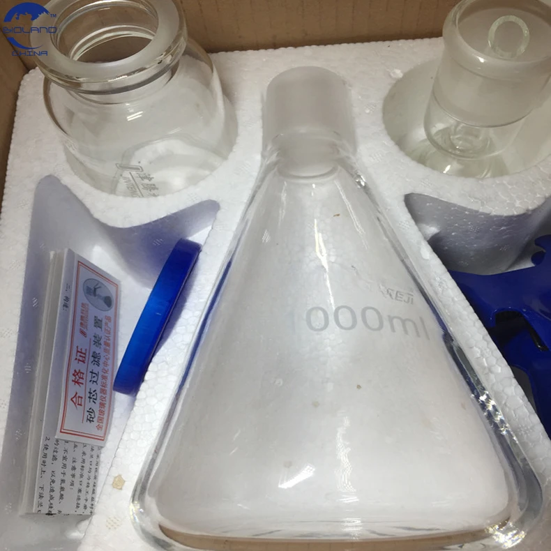 1000ml solvent filter filtration with oil-free diaphragm Vacuum pump for Chemical laboratory analysis