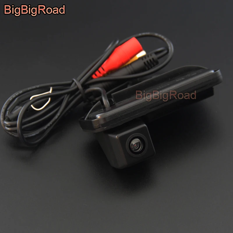 BigBigRoad For Mercedes Benz E200 E260 E300 E350 W212 2010-2016 Car Rear View Backup Parking CAM Integrated Trunk Handle