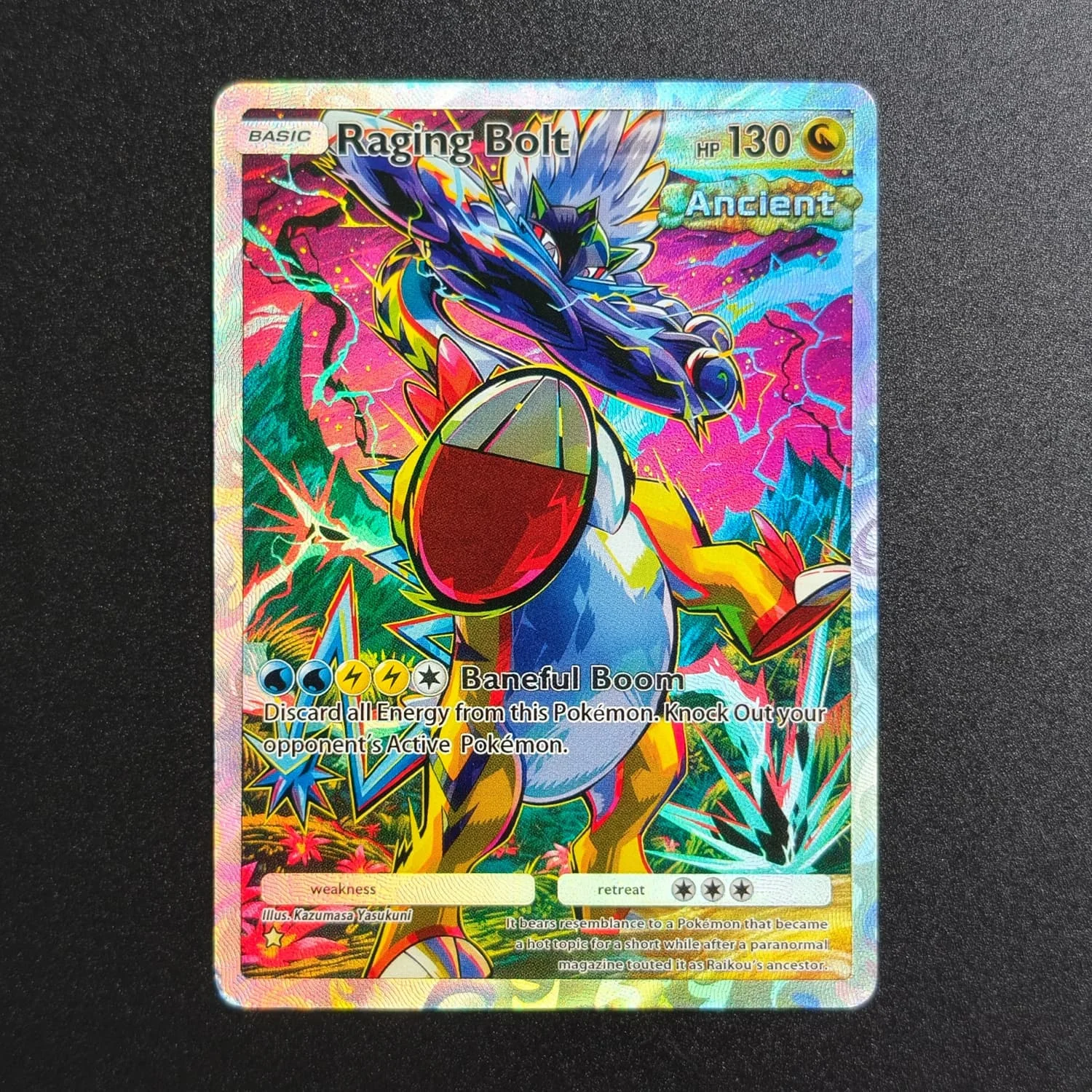DIY TCG Pocket English B3a Iron Boulder Raging Bolt Bundle Miraidon Flutter Mane Koraidon Terapagos ex Game Collection Card Toy
