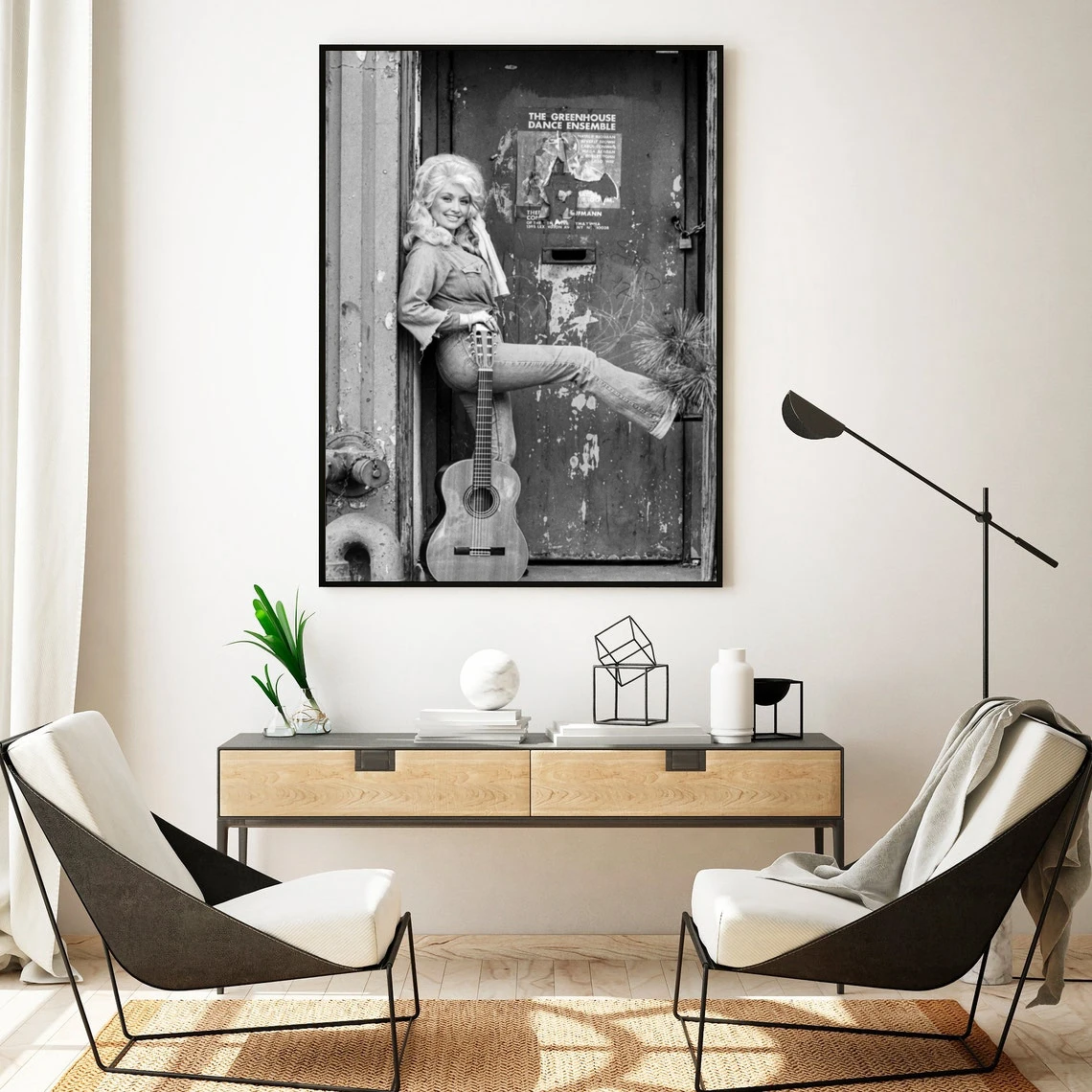 Dolly Parton with guitar Photo Print Canvas Poster Wall Painting Home Decor