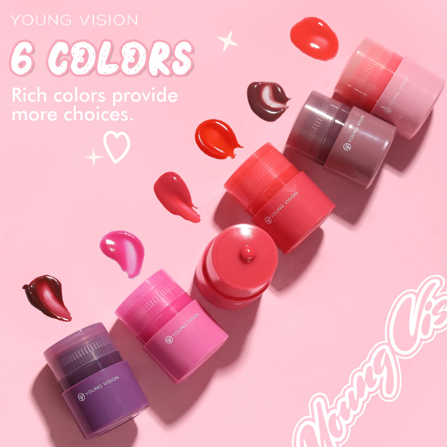 يونغ فيجن 3 قطعة/المجموعة تويست ملمع الشفاه رطوبة كاملة واضح ملمع الشفاه تطوير اللون تتلاشى خط الشفاه زيت الشفاه