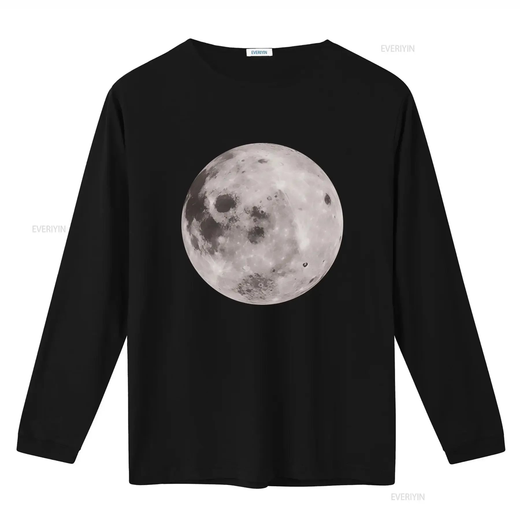 Full Moon T Shirt Top Fashion Blogger Grunge Tumblr Space Planet Design vintage Washed Breathable Top For Everyday Wear Casual