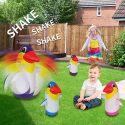 36/45cm Children Inflatable Toys Cute Cartoon Penguin Sandbag Kids Child Party Birthdays Gift Home Sport Boxing Punching Toy