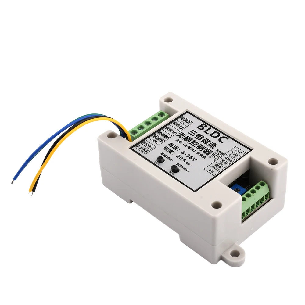 ZS-X14 400W BLDC 3-Phase Brushless Motor Controller Driver Hallless DC Motor Drive Board Power Supply