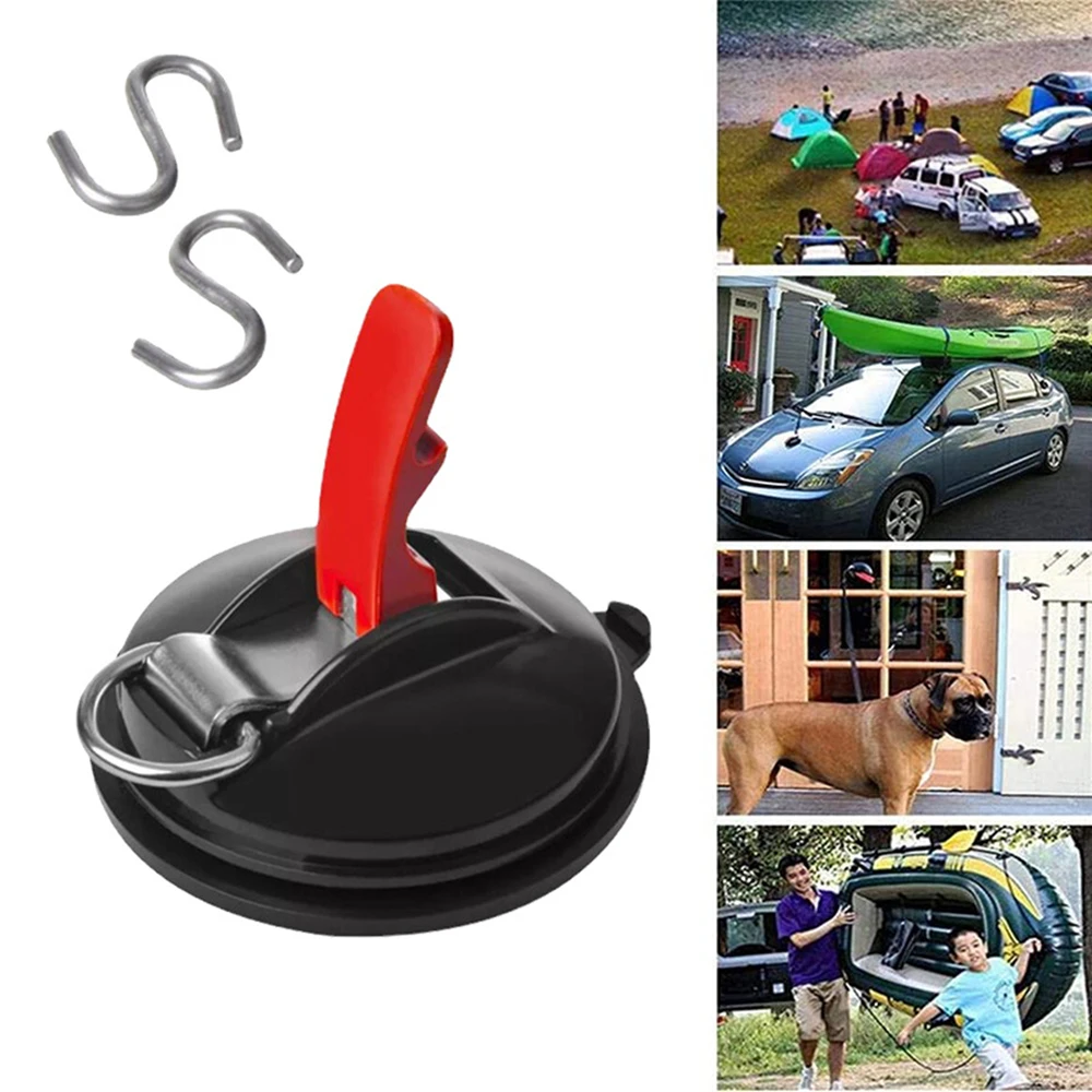 ​2Pcs Car Truck Tent Suction Multi-function Camping Tent Securing Hook Auto Accessories Vacuum Suction Cup Car Accessories