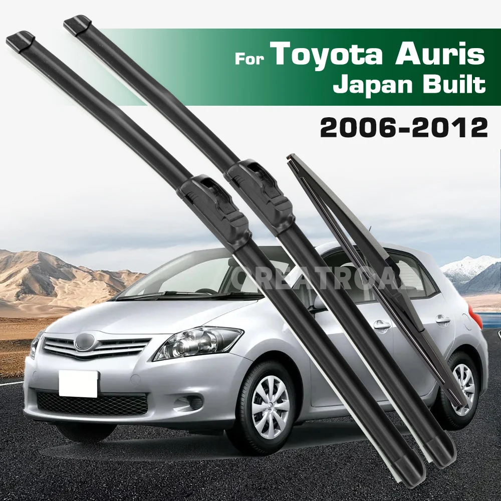 

GREATROAD Wiper LHD&RHD Front & Rear Wiper Blades Set For Toyota Auris MK1 2006 - 2012 Japan Built Windshield Windscreen Window
