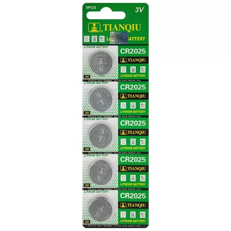 CR2025 Lithium Button Batteries For Watch Calculator Clock Remote Control Toys Calculator 3V DL2025 Coins Cell Battery