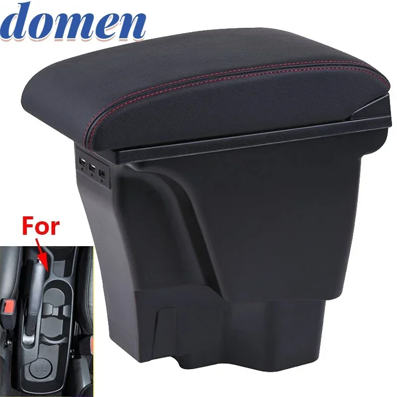 

For KIA Rio 3 K2 Armrest Box 2000-2022 Organizer Leather Auto Cup Holder Accessories Easy to install USB