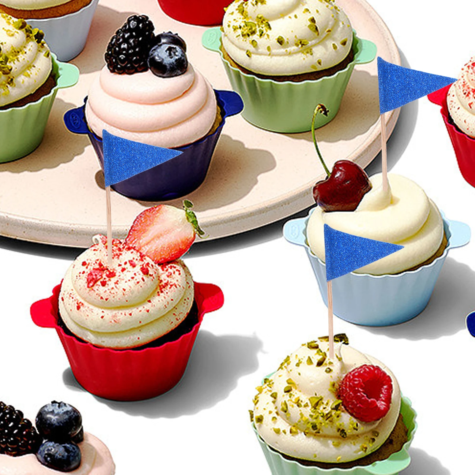 

60pcs Cake Sign Toothpick Flags Party Buffet Cocktail Fruit Picks Cupcake Toppers Sandwich Toothpicks Kitchen Bar