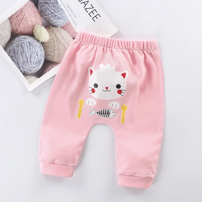 Newborn Baby Pants 6 Months Spring Autumn Leisure Harem Trousers  1 Year Baby Boys Girls Big PP Pant Baby Cotton Pants