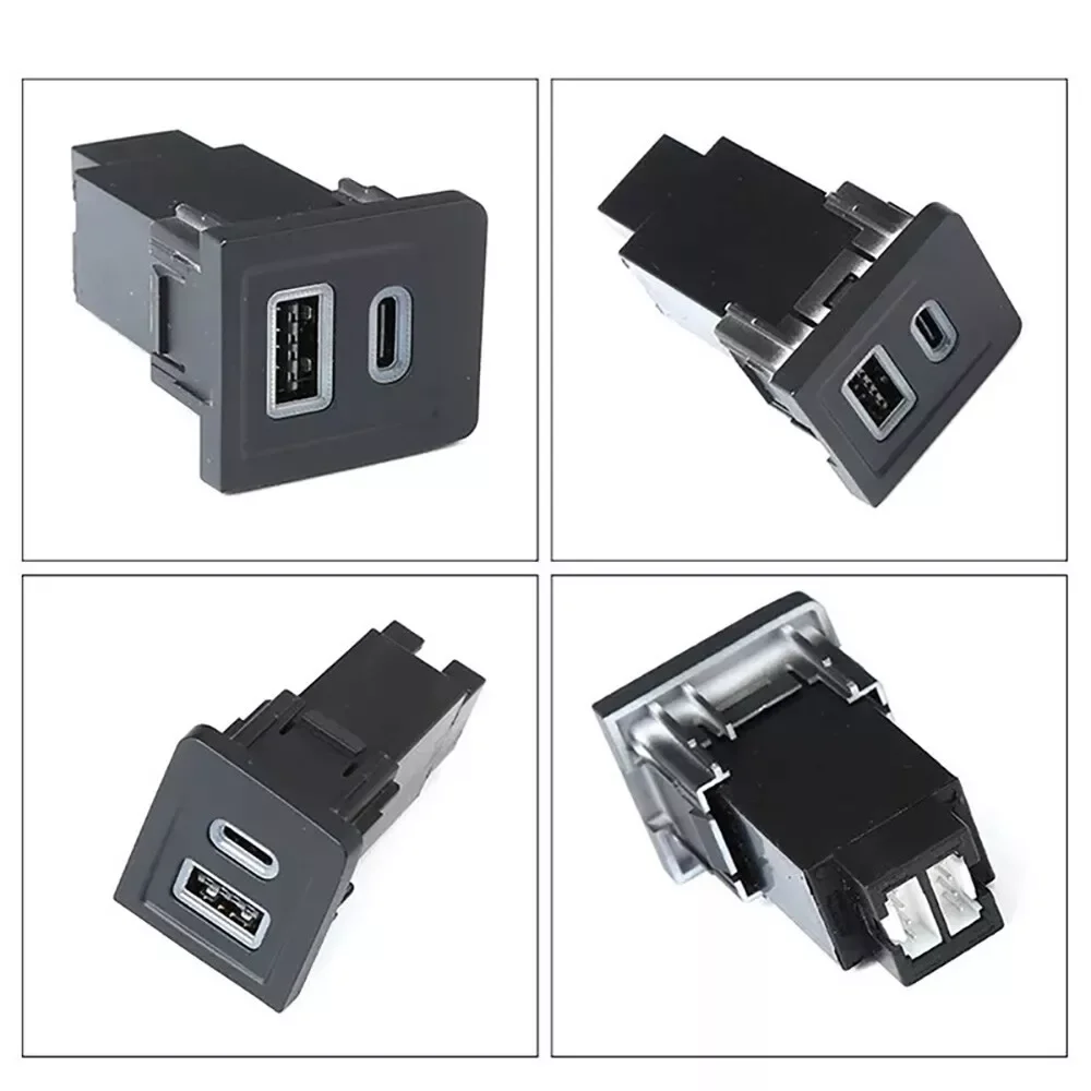 Auto-USB-Ladeadapter für VW Multivan T5 2003-15, Dual-USB Typ C PD+QC3.0 Autoladegerät, Telefonladegerät, Stromadapter, Steckdose – Detail 3