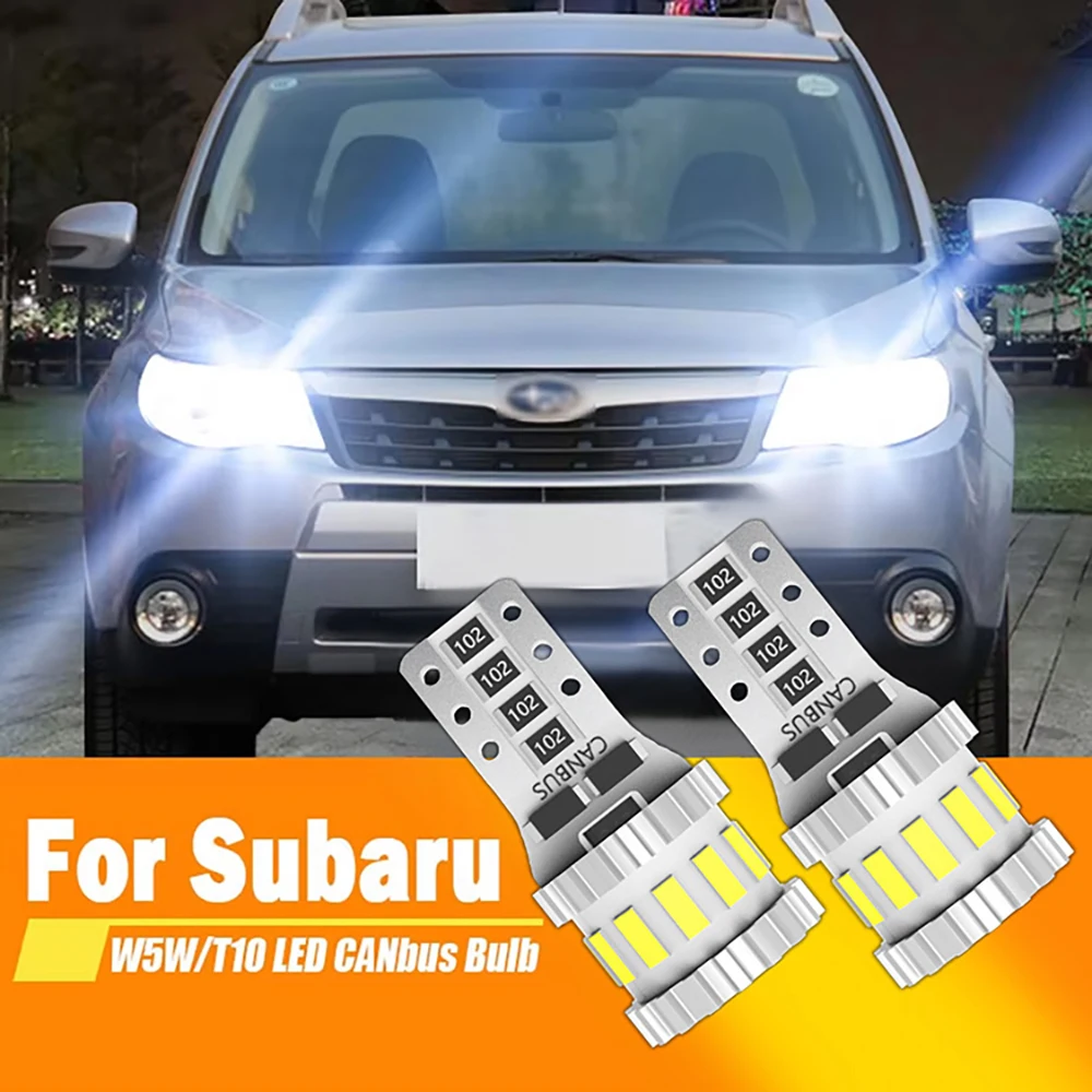 

For Subaru Forester XV Tribeca Outback Legacy Impreza LED Clearance Light Parking Bulbs 2PCS Lamps W5W T10 194 168 Canbus 6000K