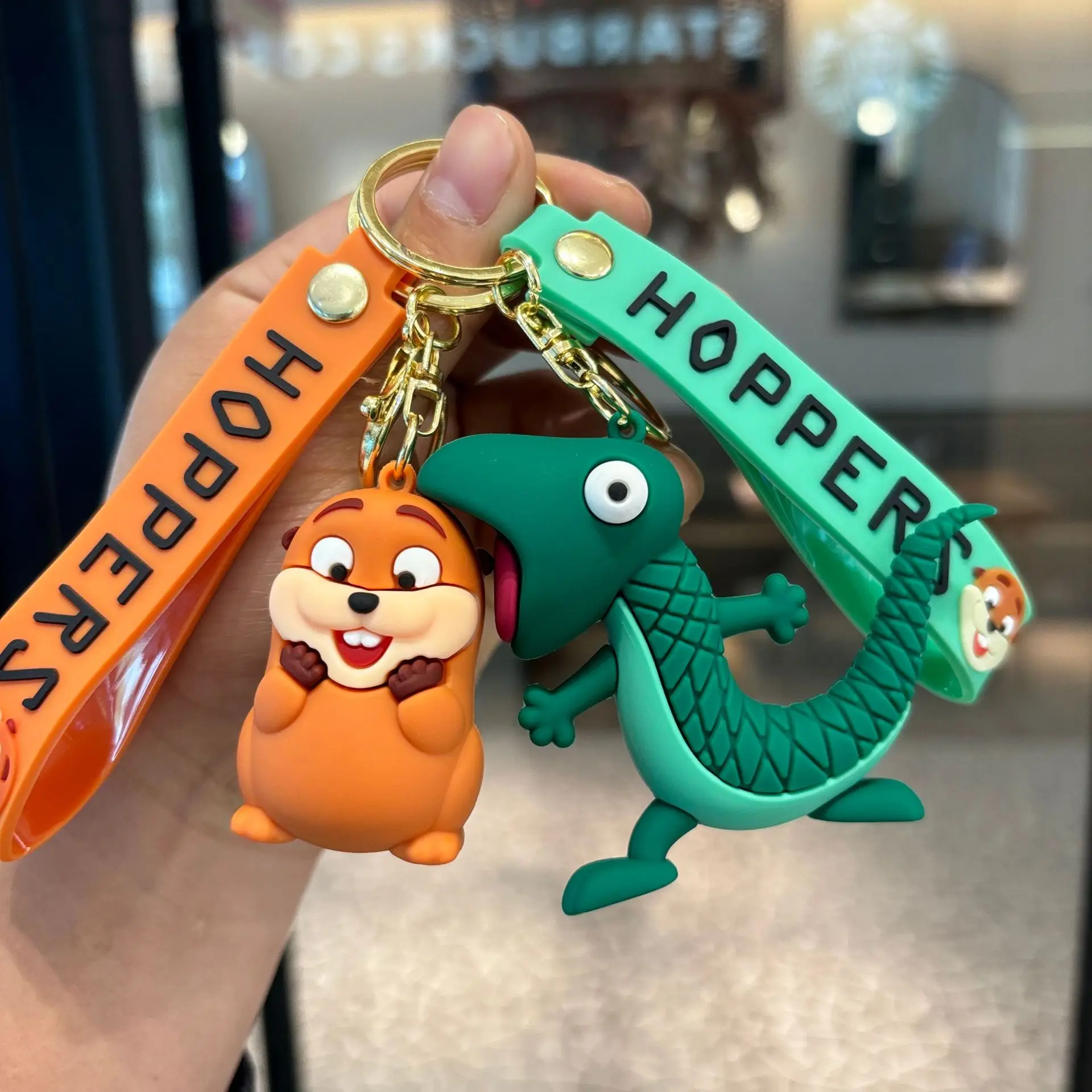 

beaver transformation plan keychain, quirky cute pet car keychain, creative couple backpack hanger accessory