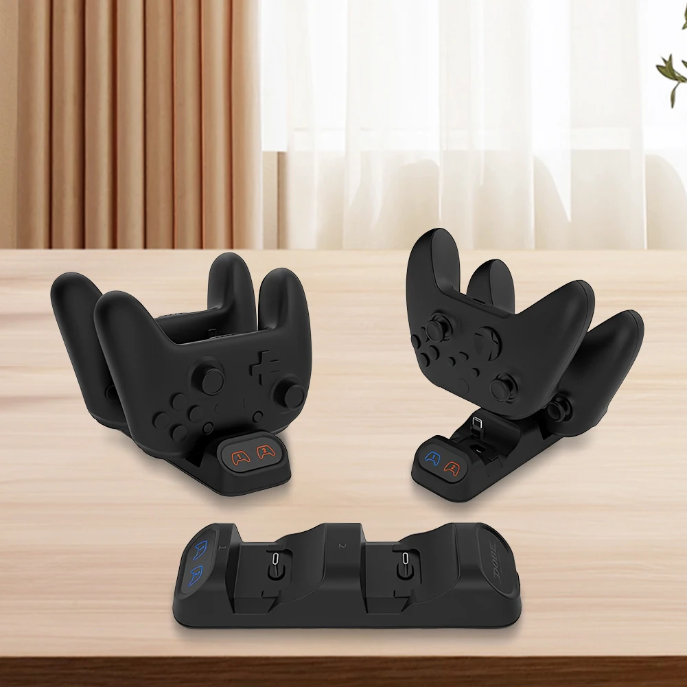 For Switch Pro Controller Charging Dock Type-C Handle Charger Dock Station Dual Fast Controller Charger for PS5/Xbox Series S/X