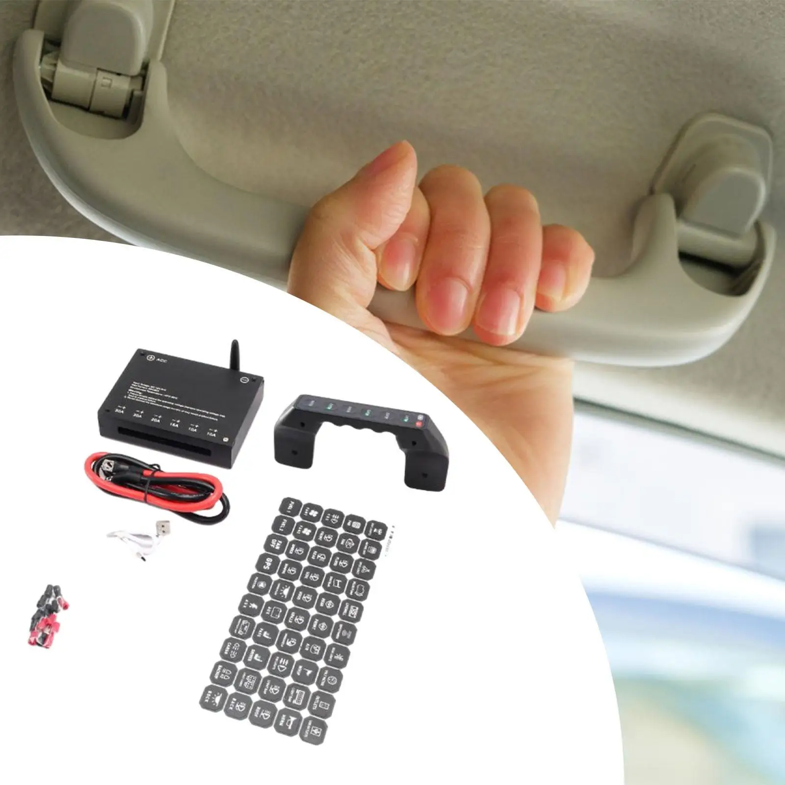 Grab Handle Switch Panel Professional Car Interior Accessories Easy to Install