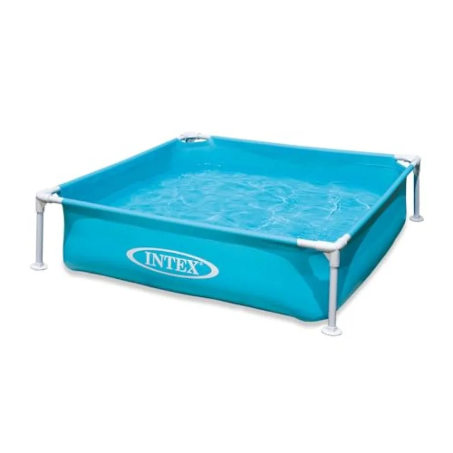 2 Pack 4ft x 12in Mini Frame Kiddie Beginner Swimming Pool for Ages 3+, Blue PVC Material, Easy Setup, Durable Safe view 6