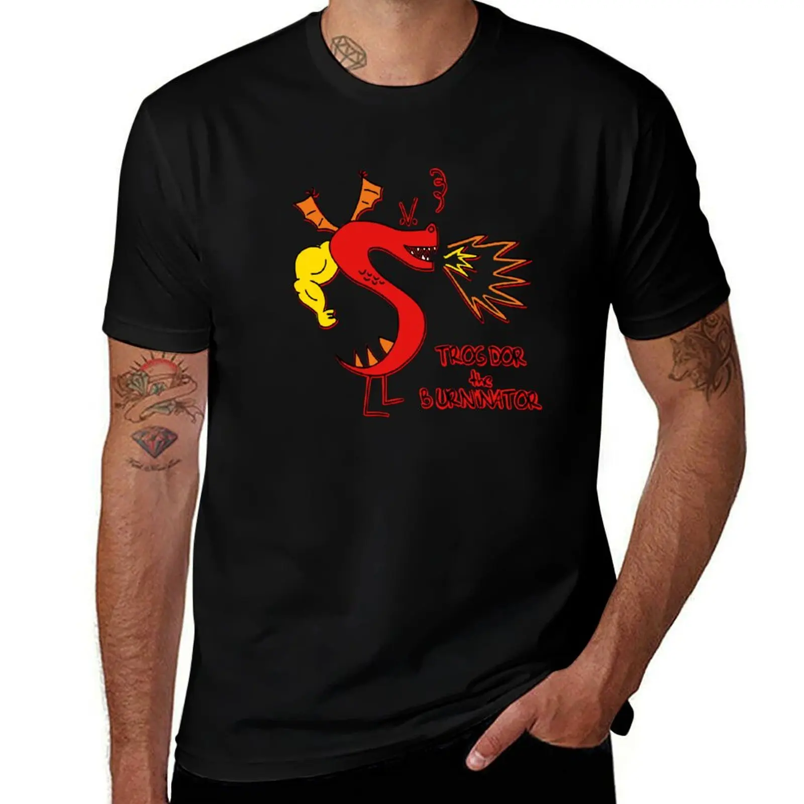 Trogdor The Burninator T-Shirt t shirt for man 100 percent cotton T-Shirt