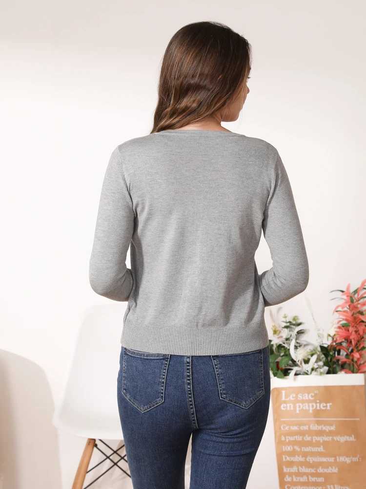Women\'s Coat Spring 2025 Tricot Crochet Top Black Clothing Cropped Knitted Ladies Sweaters Outerwear Blouses Cardigan Female