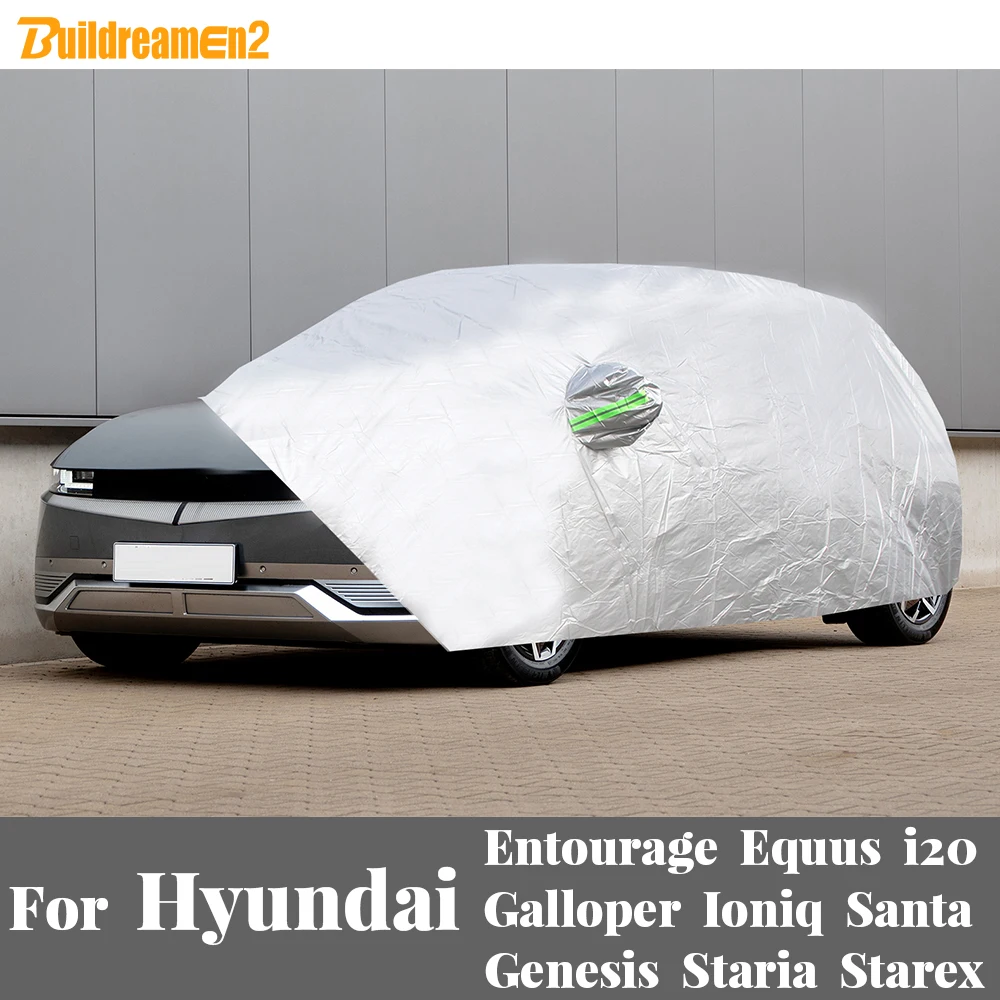 

Car Cover Anti UV Sun Snow Rain Dust Protect Cover For Hyundai Entourage Equus Galloper Genesis Staria Starex Sonata Ioniq i20