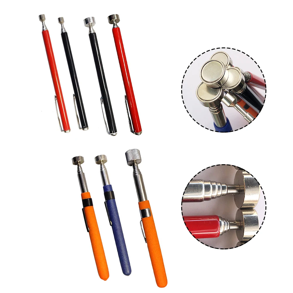 1pcs Mini Portable Telescopic Magnetic Magnet Pen Handy Tool Capacity For Picking Up Nut Bolt Extendable Pickup Rod Stick