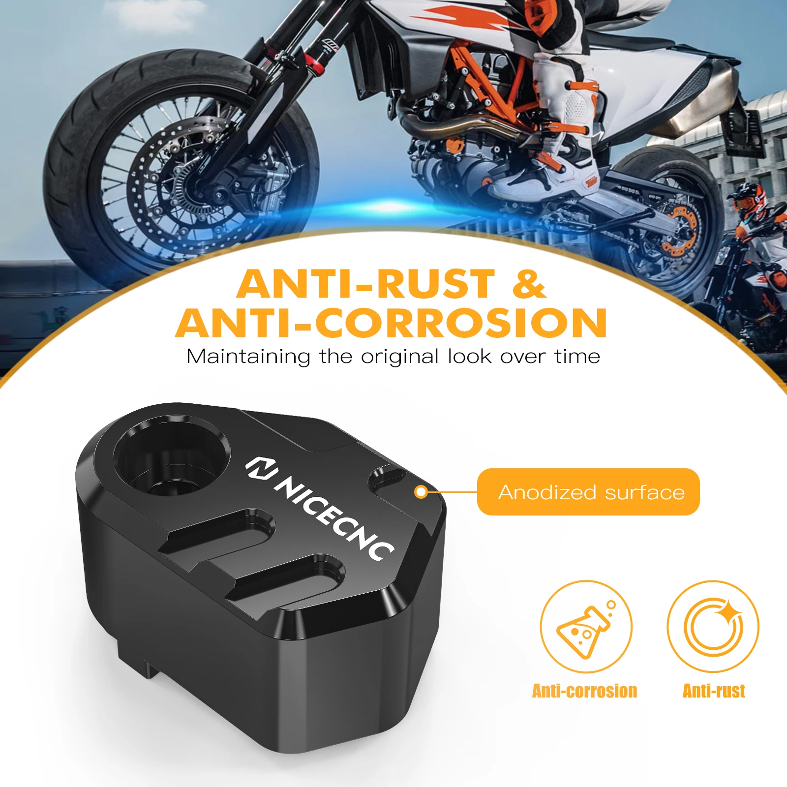 Motocicleta abs sensor guarda capa para ktm 690 smc r 690 enduro r 2012 2013 2014 2015 2016 2017 2018 2019 2020 2021 2022 2023