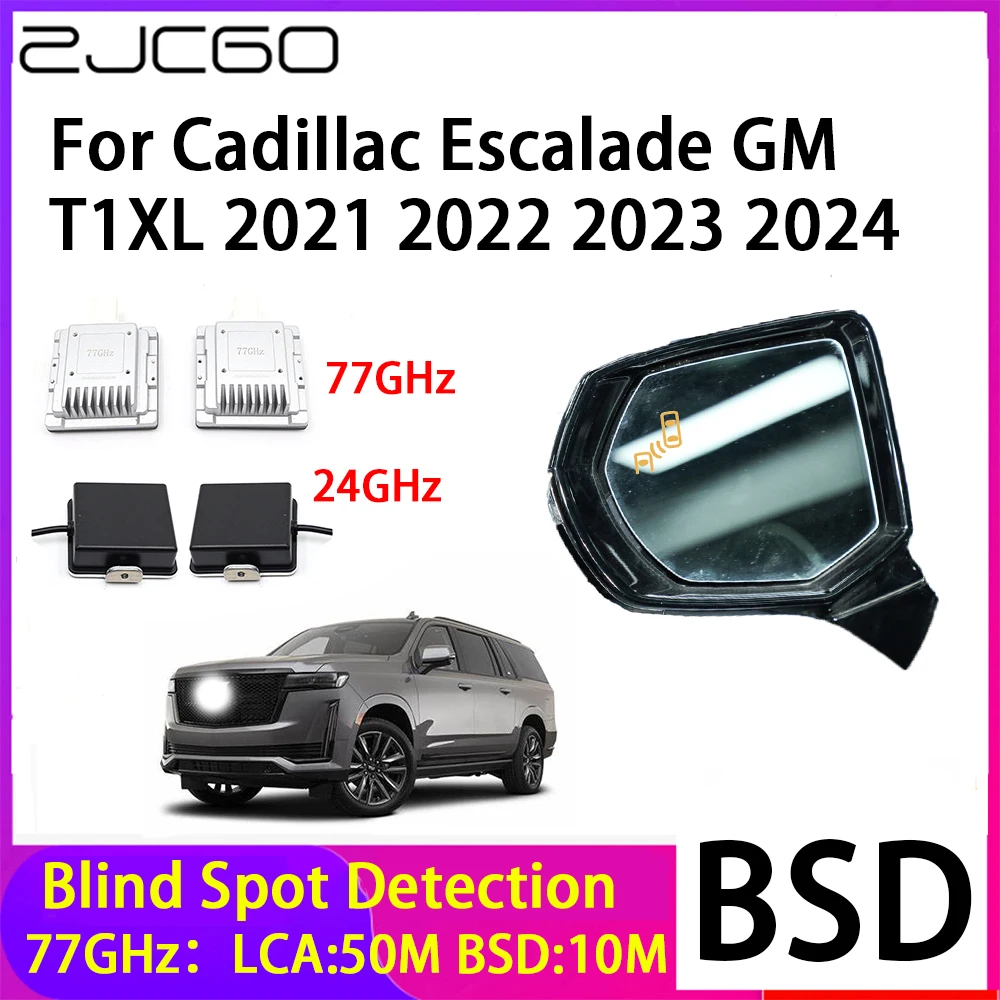 

ZJCGO Car Blind Spot Detection BSD Mirror Rear Radar Detection System for Cadillac Escalade GM T1XL 2021 2022 2023 2024