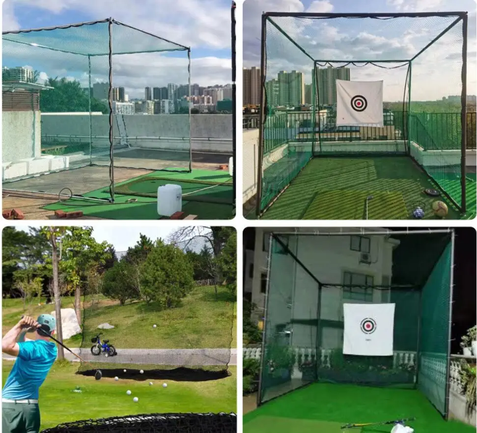 Knotless Soccer Backstop Net -Sports Practice Barrier Net, Golf Ball Hitting Netting, Garden Net Balcony Protection Safe Net