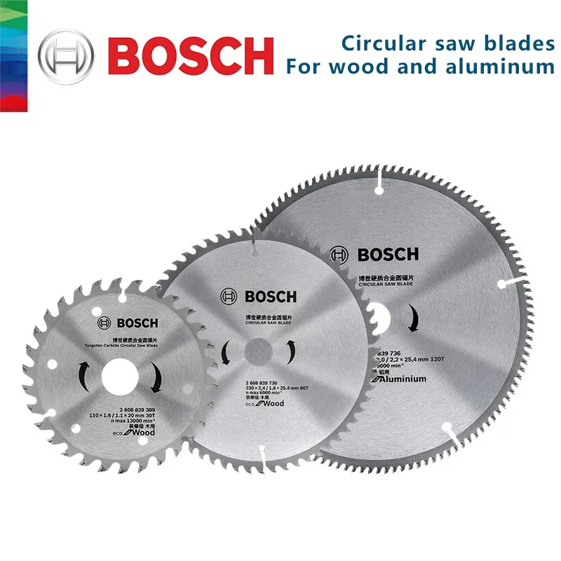 

Диск пильный BOSCH, 4/6/7/9/10/12 дюйма, 20/30/40/60/80/100/120 зубцов