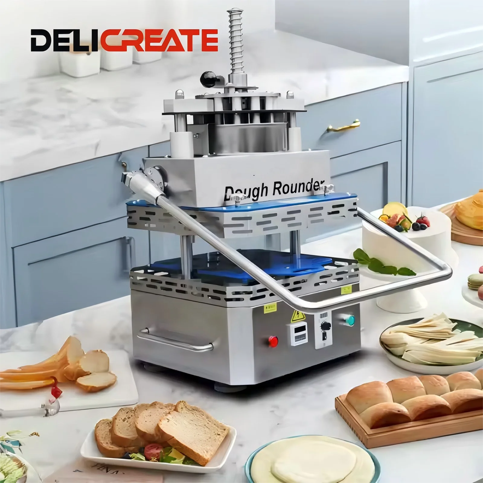 Semi-automatic Volumetric Dough Divider Rounder Industrial Bread Shaping Machine Bakery Dough Cutting Equipment