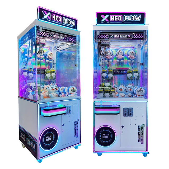 Neofuns Claw Crane Grab Machine Coin Operated Games Toy Plush Vending Arcade Metal Cabinet Doll Machine With Bill Acceptor