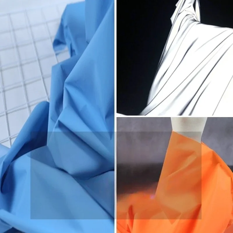 Night Reflective Fabric for Stretch Resistant DIY Sewing Technology Fashion Warning Clothing Fashion Creative Cloth Material