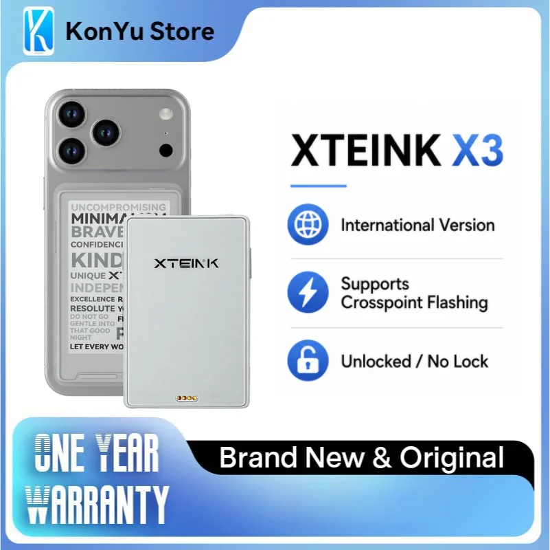 XTEINK XTEINK X3 Global Version 3.7" Magnetic Mini E-Ink Ebook Reader 16GB Support CrossPoint Firmware Ad-Free Multi Language - Aliexpress Deal