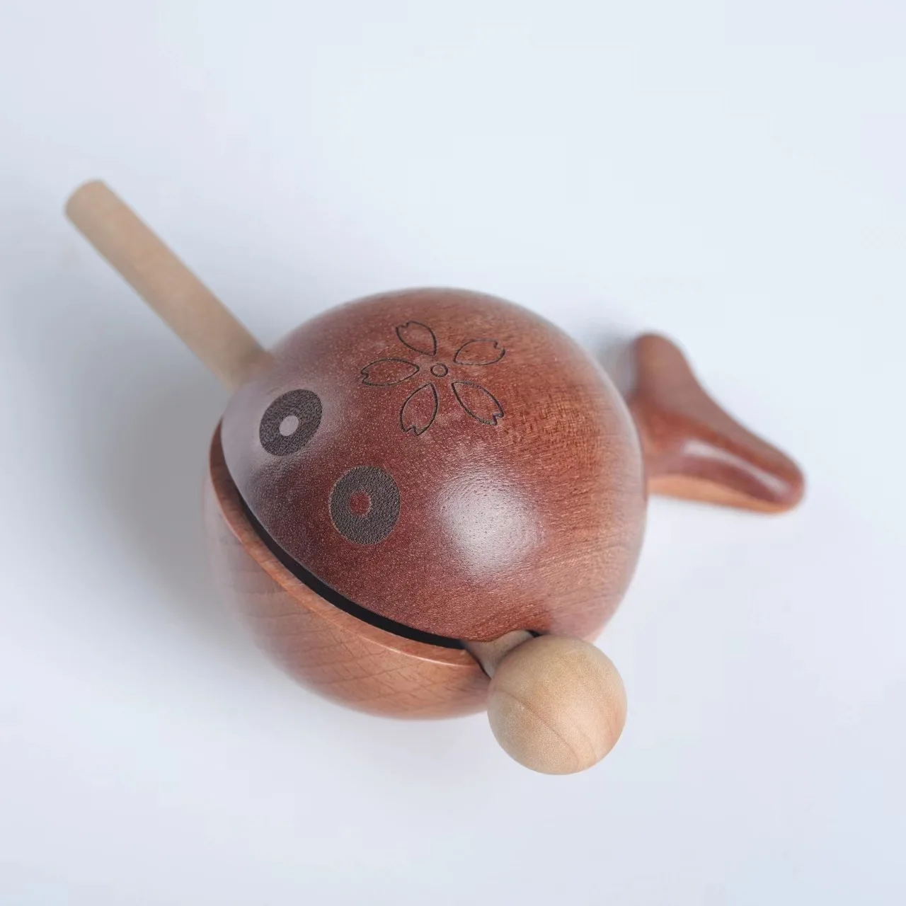 

Solid Wood Tapping Small Wooden Fish Decompression Artifact Tapping Musical Instrument Ornament Home interior decoration Gift