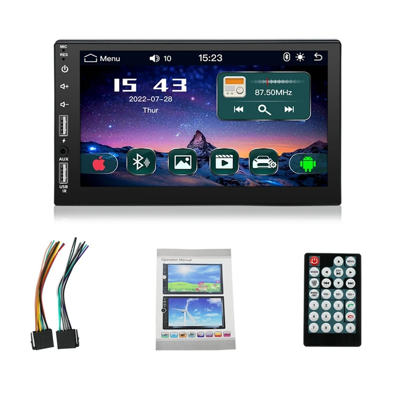 

Touchscreen Player Bluetooth Car Radio With Bluetooth Touchscreen Receiver MP5 Audio Player Mirror Link 2USB AUX