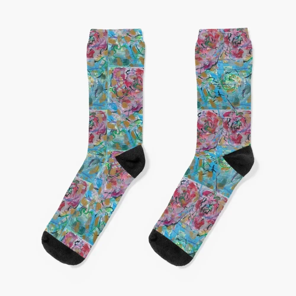 red roses in the Light 2022 (2) Socks funny gift happy Socks Women's Men's