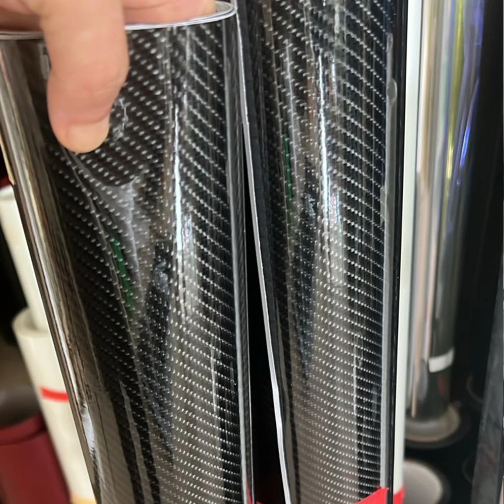 

Carbon Fiber Vinyl Wrap Film High Glossy 6D Console Skin Auto Motorcycle Accessories Waterproof Wear resistance Car Stickers