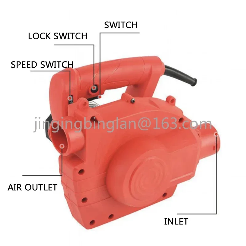 Grooving Machine Vacuum Cleaner High-Power Woodworking Dust Collector Wall Planer Grinder Blowing and Suction Dual-Purpose