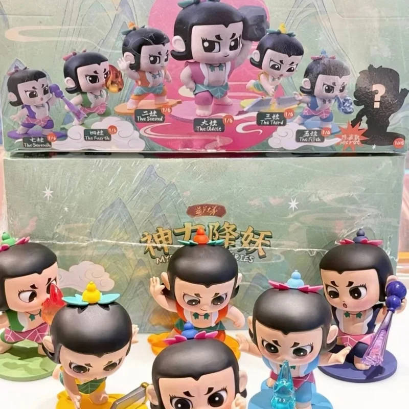 

TOPTOY Blind Box Calabash Brothers Divine Power Subdue Demon Series Trendy Collectible Figure Cute Doll Desktop Ornament