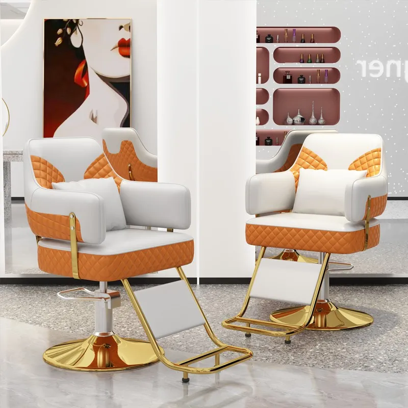 

Luxury Modern Barber Chairs Professional Design Beauty Exquisite Salon Chairs Simple Trendy Bancos Con Ruedas Salon Furniture