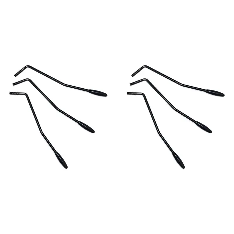 ABLB-6 piezas de barra de trémolo con rosca de 6 mm para sistema de trémolo de guitarra eléctrica Fender Stratocaster, color negro