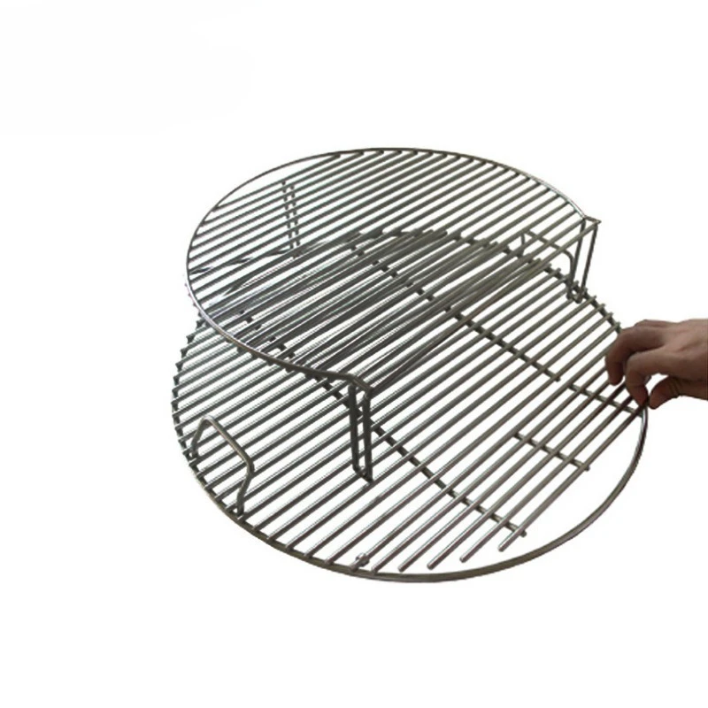 

304 stainless steel upper grill net, ceramic grill accessories outdoor BBQ multi-functional smoke furnace iron mesh bracket