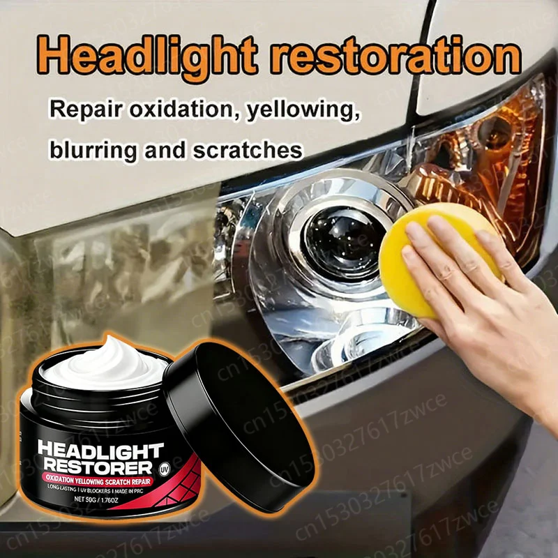 Auto Headlight Restoration Polishing Kits Car Headlamp Scratch Remover Repair Cleaning Paste Remove Oxidation Headlight Polish